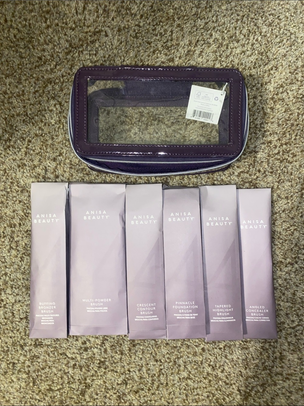 Lot 6 Anisa Beauty Makeup Brushes